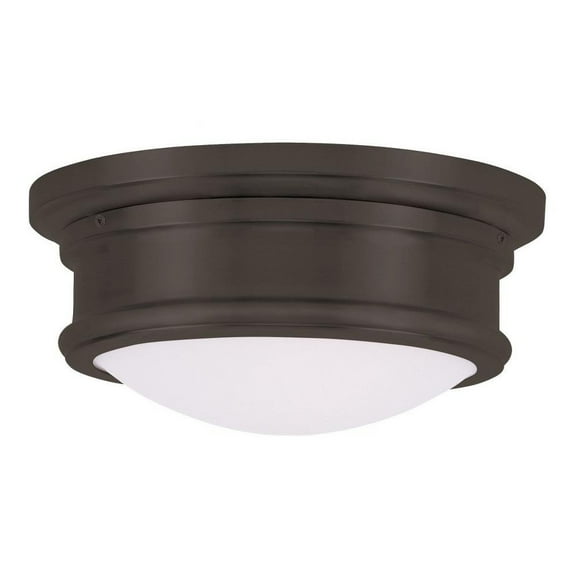 2 Light Flush Mount in Coastal Style 11 inches Wide By 4.5 inches High-Bronze Finish Bailey Street Home 218-Bel-1119932