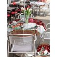 thumbnail image 4 of Outdoor Tablecloth with Umbrella Hole and Zipper, Red Plaid Christmas Round Table Cloth 54 Inch Waterproof Tablecloth, Gnomes Xmas Tree Snowflake Gifts Retro Picnic Table Cover for Patio Camping, 4 of 7