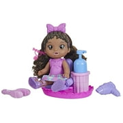 Baby Alive: Sudsy Styling 14-Inch Doll Black Hair, Brown Eyes Kids Toy for Boys and Girls