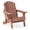 29*34*33''-Brown+1, variant on Oversize Folding Adirondack Chair Coffee Solid Hemlock Wood PreAssembled 330LBS for Porch Pool Deck Firepit