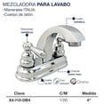 thumbnail image 4 of Mezcladora Lavabo Cuerpo De Latón Cromado Manerales Italia, 4 of 4
