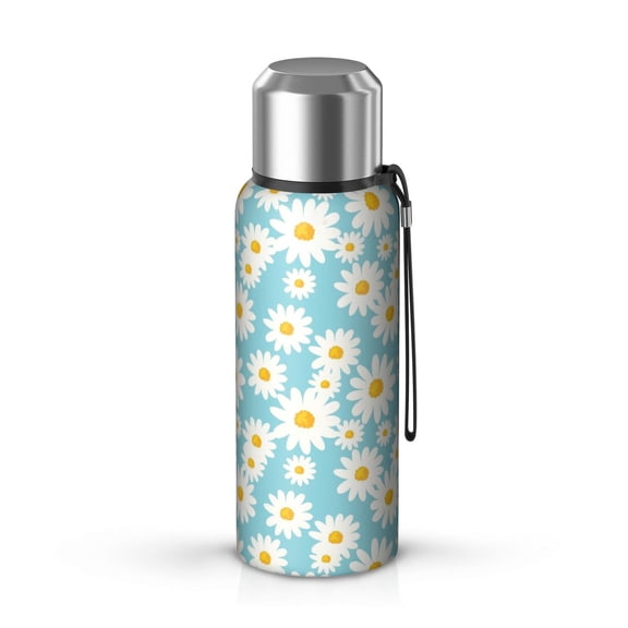 20 Oz Sunflower Coffee Tumbler Double Wall Insulated Stainless Steel Water Bottle | Metal Reusable Thermoses Flask with Cup Cap | Leak & Sweat Proof with Anti-Dust Lid