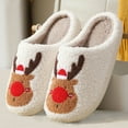 thumbnail image 5 of Christmas Slippers House Shoes for Women Fluffy Soft Cozy Bedroom Cartoon Plush Cute Slippers for Indoor Outdoor Use, 5 of 5