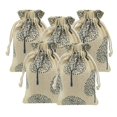 thumbnail image 1 of 20 Pcs Burlap Bags with Drawstring, 3.9" X 5.3" Wedding Party Gift Bags Jewellery Bags (Tree), 1 of 4
