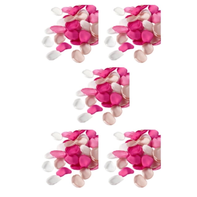 relayinert 400piece Polyester Silk Rose Petals Fake Scatter Petals For Creative DIY rose red assortedcolor 5Set