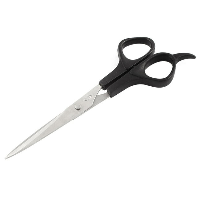 Unique Bargains Professional Barber Edge Right-Handed Hair Cutting Shears Scissors Salon Black