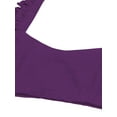 thumbnail image 4 of eloria Women's Art Silk Blouse Sweetheart Deep Neck Sleeveless Top Sari Accessories Color: Light Purple | Size: 36, 4 of 6