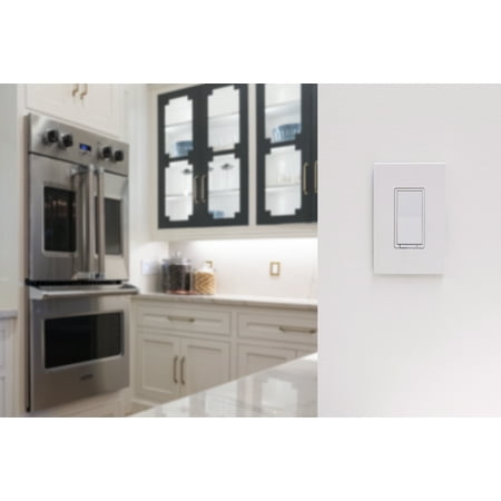 Enbrighten - Z-Wave Plus Smart In-Wall Switch - White & Light Almond
