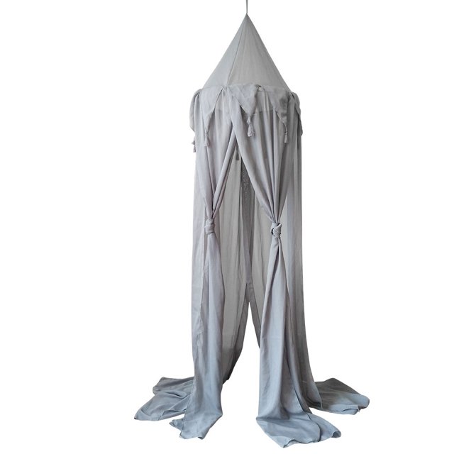Baldaquin de Lit Triangle en Dentelle Chiffon pour Lit de Bébé Taille Simple