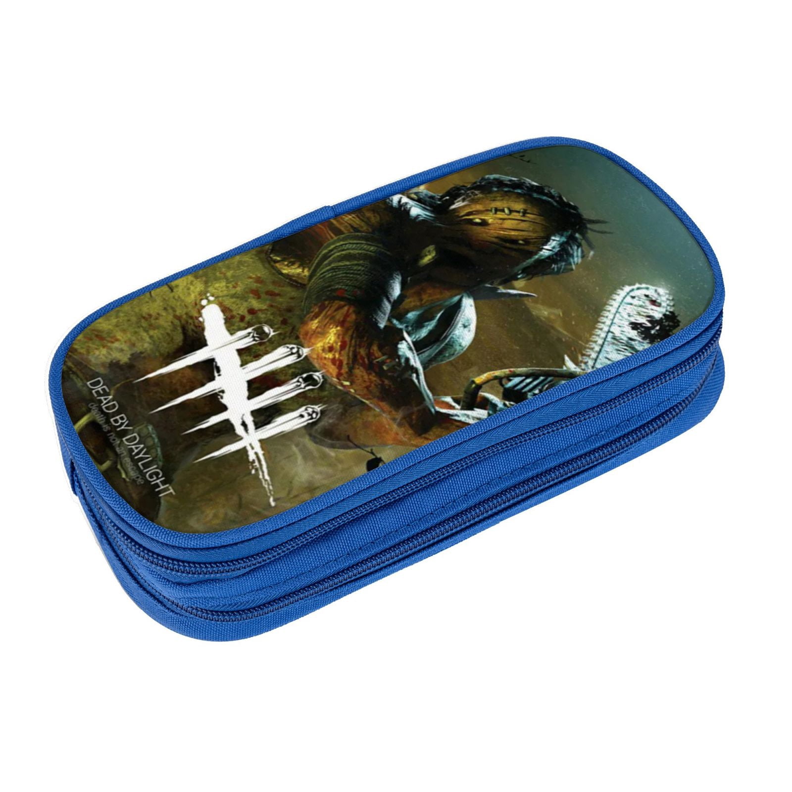 Dead By Daylight Dbd Pencil Case Large Capacity Pencil Pouch Pen Bag Office Stationery Organizer Travel Makeup Bag Blue