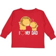 thumbnail image 3 of Inktastic Fathers Day I Love My Dad Boys Lion Boys or Girls Long Sleeve Toddler T-Shirt, 3 of 5