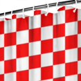 thumbnail image 3 of Red and Black Checkered Pattern Shower Curtain 84"x72" ,Bathroom Decorative Shower Curtains Set with 12 Hooks,Modern Waterproof Washable Shower Curtain, 3 of 6