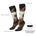 thumbnail image 4 of Sigee Cow With Butterflies for Socks for Men Women Socks Stocking Compression Socks, 4 of 6