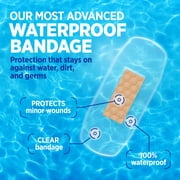 BAND-AID Brand Clear Waterproof Adhesive Bandages, Large, 10 Count