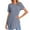 1-Solid Gray, variant on Womens Ribbed Knit Solid Blouse Swing Loose Fit Round Hem Tunic Tees Crewneck Short Sleeve Shirts Brown XL