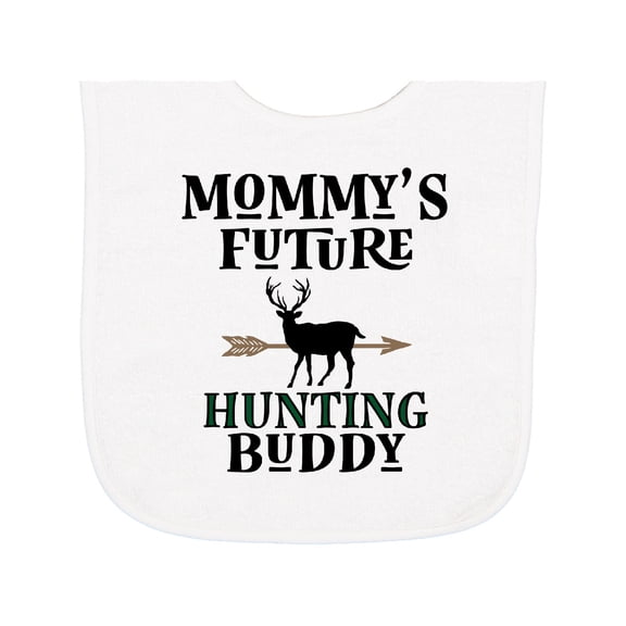 Inktastic Mommy Hunting Buddy Archery Baby Terry Cloth Bib