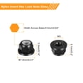 thumbnail image 2 of Nylon Insert Hex Lock Nuts, 10pcs - M3 x 0.5mm Aluminum Alloy Self-Locking Flange Nut (Black), 2 of 5