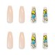 thumbnail image 5 of Uñas postizas largas, uñas postizas acrílicas de ataúd, cubierta completa, uñas postizas de bailarina, 5 of 5