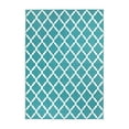 thumbnail image 1 of Crystal Art Gallery Tapis 361441WEB 5 Pieds x 7 Pieds; Turquoise; Polyester; Dos en Polypropylène; Résistant aux Taches; Lavable en Machine; Imperméable, 1 of 6