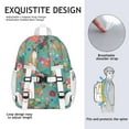 thumbnail image 4 of BoxerDog and Floral Backpack for School,Cute School Bag,Schoolbag with Adjustable Shoulder Straps & Padded Back,15"x11.42"x5.5", 4 of 5