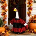 thumbnail image 6 of Porch Goose Outfits Cute Funny Outdoor White Goose Clothing Set With Dress Hat Clothes Fit for Lawn Yard Patio Decoration, 6 of 6
