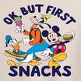 thumbnail image 3 of Disney - Ok But First Snacks - Women's Oversized T-Shirt, 3 of 5