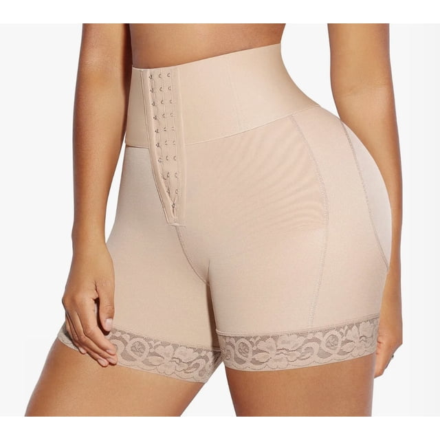 Panty Short Faja Mujer Colombiana Postparto Moldeador Calzon Modelo Beige Talla L