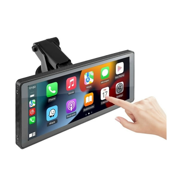 9'' IPS Wireless Carplay Auto Full HD Touch Screen Portable Monitor Car Radio Multimedia Video Player ,High Volume Speakers