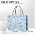 thumbnail image 3 of Large Capacity Tote Bag,Pioneer Flower Floral Print Pattern Handbag Fashion Luxury Tote Bag,15.7"x13"x 5.1" Inches,Laptop Compatible, 3 of 6