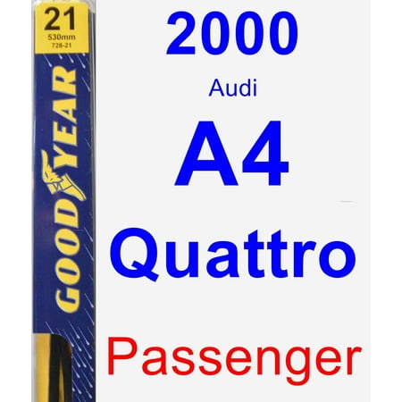 2001 Audi A4 Wiper - 2000 Audi A4 Quattro Passenger Wiper Blade - Premium