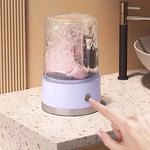 pstuiky Mini taza de lavado de ropa interior automática inalámbrica instalación conveniente calcetines gratis dormitorio lavado pequeño