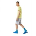 thumbnail image 6 of Lacoste Grey/Light Blue Oversized Croco Print Organic Cttn Fleece Shorts - 9/4XL, 6 of 7