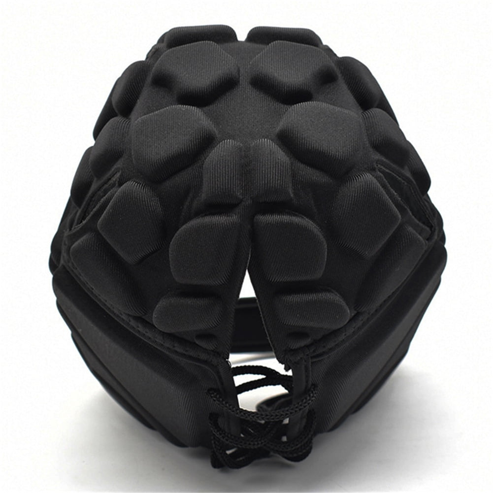 Multi-Sport Soft Shell Padded Hat Protective Headgear Cap Protection, Soft Shell Rugby Flag Football Helmet Soccer Goalie Head Fall Protection Head Protector Support Adjustable Youth Kids Adults - XL