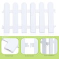 thumbnail image 5 of Zonhebin 5Pcs White Plastic Garden Picket Fence for Outdoor Decor, 5 of 6