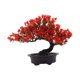 thumbnail image 3 of Árbol bonsái artificial de bienvenida, centro de mesa en maceta, artesanía decorativa Rojo, 3 of 9