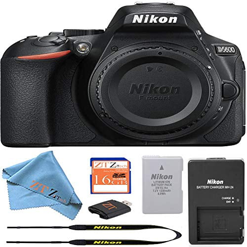 Nikon D5600 DSLR Camera with ZeeTech 16GB Memory Card Retail Packaging Bundle (Body Only