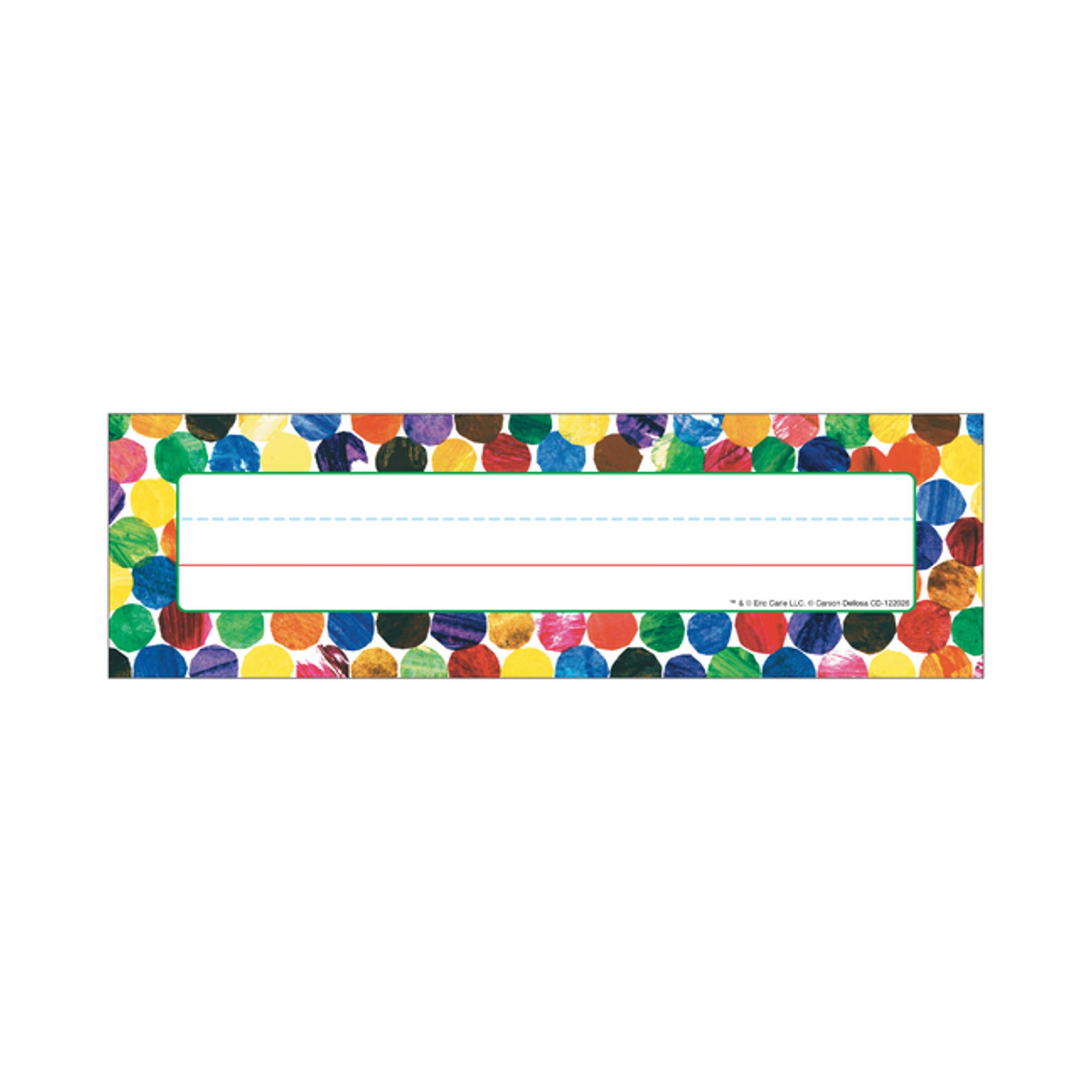 Eric Carle Dots Nameplates