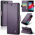 thumbnail image 1 of ELEHOLD Wallet Case For iPhone 8 Plus/7 Plus,Premium Leather Case wih RFID Blocking Function Card Slots Kickstand Magnetic Clasp Shockproof Cover for Men Women,Purple, 1 of 7