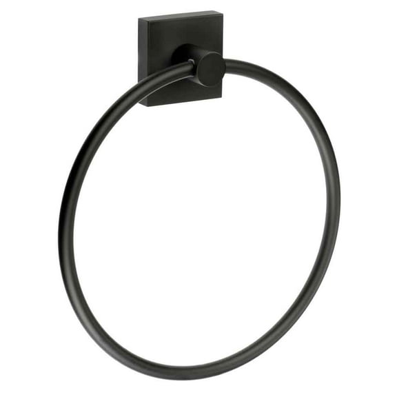 House Scandinavian Design Towel Ring in Matte Black