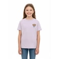 thumbnail image 3 of Wonder Nation Girls Teddy Bear Front Back Graphic Tee with Short Sleeves, Sizes 4-18, 3 of 7