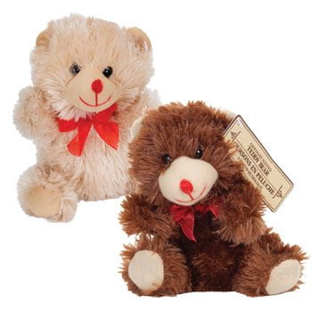 6" Chocolate Scented Brown Teddy Bear Valentine's Day Plush Way To Celebrate