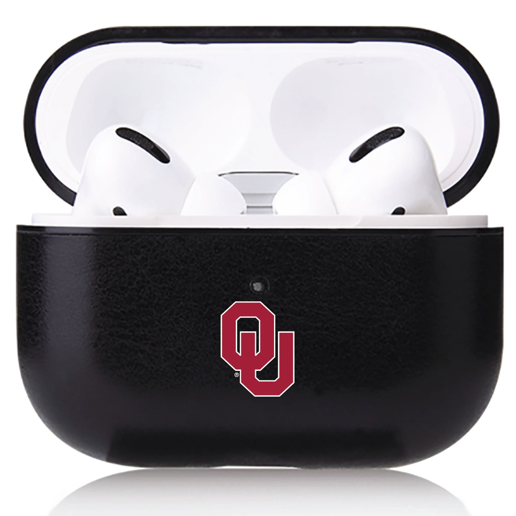 Oklahoma Sooners Air Pod Pro Leatherette Case Black