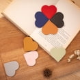 thumbnail image 1 of 8pcs Leather Heart Bookmark,Book Marks for Women,Book Accessories for Reading Lover, 1 of 5