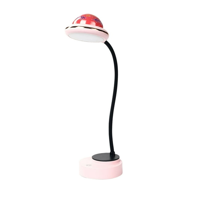 Offre Limitée Qaailabf Lampe de Table Pliante à DEL Pouvant Contrôler la Luminosité, Mini Projecteur d'Étoiles, Lampe de Table de Chevet pour Chambre à Coucher à Base Ronde