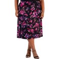 thumbnail image 1 of Kasper Jupe Midi à Enfiler pour Femmes, Rose, Grande Taille, 3X, 1 of 1