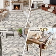 thumbnail image 5 of 5'x7' Area Rugs for Living Room Bedroom, Natural Trees Washable Rug Carpet Runner Indoor Outdoor, Colored Birds on Branches Retro Rustic Non Slip Floor Mats Area Rug for Kitchen, Nursery, 5 of 8