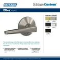 thumbnail image 7 of Schlage Fc21-Elr-Col Custom Eller Passage & Privacy Door Lever Set - Black, 7 of 7