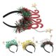 thumbnail image 3 of 4pcs New Years Eve Hairband: New Years Decorations 2026 - Outfit Accessories - Glitter 2026 Star Hair Accessories For Parties, 3 of 3