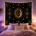 thumbnail image 2 of Astrological Entirely Human with Face Profile Facing Right, Serene Boho for Boho Decor Lovers, Desert Sunset Wall Art, Graduation Gift, Tapestry Wall Hanging for Bedroom and Dorm, 2 of 7