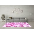 thumbnail image 3 of Ahgly Company Indoor Square Abstract Pink Modern Area Rugs, 3' Square, 3 of 4